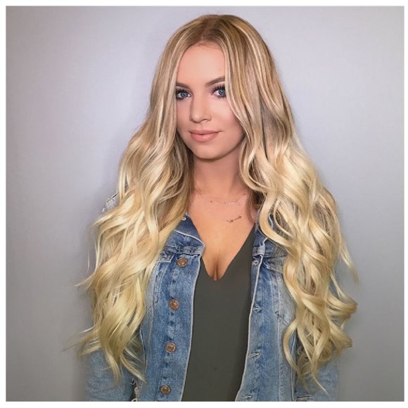 Long Wavy Golden Blonde Hair Wig - Back Length - Picture 1 of 4